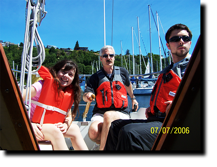 Sailing out into Puget Sound